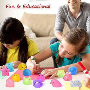 Polvere Scintillante Dorata per Animali, Giocattoli Antistress per Bambini, Mini Squishy Luminosi - Product Image 5