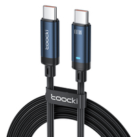 Câble Toocki multi-longueurs Type-C A-L tressé Micro-USB PD100W à charge rapide (synchronisation de données 480 Mbps) – Options 0,5 m/1 m/2 m pour ordinateur