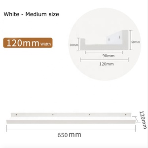 2-Tier Rustieke Drijvende Muur Planken Industriële Moderne Boerderij Rekken Voor Decor Display & Opslag - Product Image 3