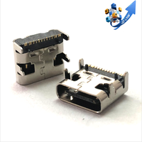 도매 usb 커넥터 여성 방수 유형 c 커넥터 6pin 24pin usb c 커넥터 소켓 모바일 충전