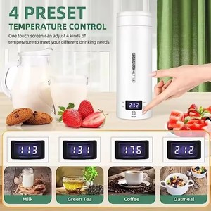 Bouilloire électrique de voyage 500 ml, ébullition rapide de l'eau, chauffe-lait portable pour bébé, bouilloire en acier inoxydable 304, thermos - Product Image 4