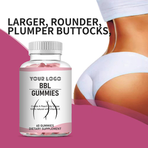 Suplemento alimenticio de vitaminas y gomitas BBL, glúteos grandes, aumento de cadera Natural negro, gomitas adelgazantes para glúteos y caderas - Product Image 4