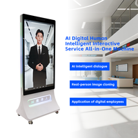 Kiosco de pantallas y señalización digital interactiva humana Ai con Deepseek Chatgpt para consulta inteligente de hoteles en aeropuertos