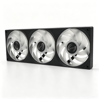 Ventilador de Caja Integrado WGX-B360-01 de 360 mm, Ventilador PWM ARGB 3 en 1 para Refrigeración de Caja de PC, Ventiladores RGB Sincronizados