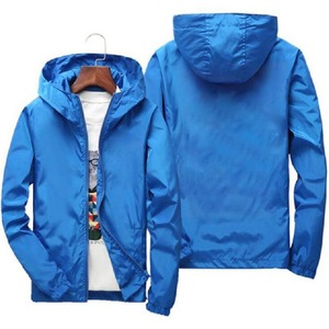 Giacca Impermeabile in Poliestere all'Ingrosso, Personalizzabile con LOGO, Giacca da Uomo con Cappuccio in Tinta Unita - Product Image 3