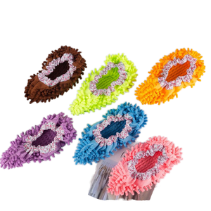 Serpillère YiMing en microfibre chenille écologique pour cuisine, avec couvre-chaussures, épaisse, à lacets, pour nettoyage de sols, détachable et lavable - Product Image 1