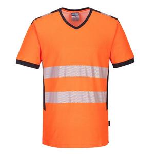 PORTWEST - PW310OBRXXL PW3 Camiseta con cuello en V naranja/negra de alta visibilidad-EAN 5036108349753 ROPA DE TRABAJO DE LA HI-VIS - Product Image 1