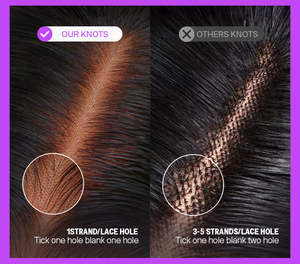 Closure en dentelle suisse 4x4 5x5 6x6 13x4 13x6, couleur naturelle, cheveux humains pré-épilés, ondulations profondes et lisses, avec baby hair frontal - Product Image 6