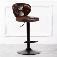 WEIHAO-taburete de bar ajustable, silla con respaldo, altura arriba y abajo