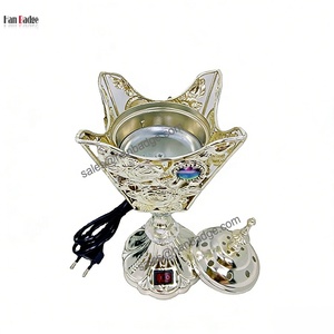 Metallo automatico Bakhoor bruciatore di incenso carbone elettrico per la casa decorativo incenso arabico bruciare - Product Image 4