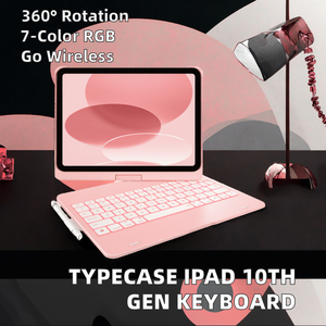 Typecase 360 độ xoay bàn phím cơ khí cho iPad 10th thế hệ 2022 mô hình New 10.9-inch máy tính bảng trường hợp - Product Image 3