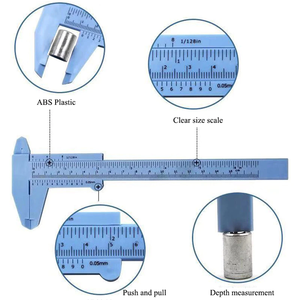 Mini regla de cejas para maquillaje permanente, 150mm, pinza de plástico para tatuar, entrenamiento, <span class=keywords><strong>Academia</strong></span>, precio de fábrica - Product Image 4