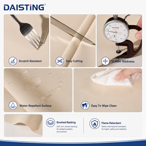 Lámina de Cuero Sintético de PVC, Tela de Vinilo Sintético Ignífuga, Tapicería <span class=keywords><strong>para</strong></span> Sofás, Bolsos, Interiores de Automóviles, Rollo de Cuero Sintético Rexine, Venta al por Mayor - Product Image 4