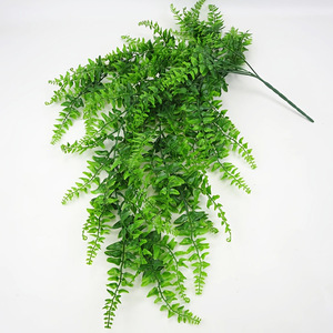 <b>Artificial</b> Green Persian Wall Hanging 30cm-100cm Foliage <b>Bouquet</b> Home Decor Modern Style 3pcs - Product Image 2