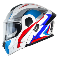 Casque intelligent certifié DOT en ABS, léger, modulaire, anti-buée, double visière, casque intégral pour moto, casque rabattable
