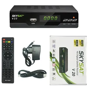 Receptor de satélite DVB-S2 SKY-SAT V20 para América Latina, con servidor PowerVu, Biss, CS, LAN, WiFi, SKY-SAT, V20