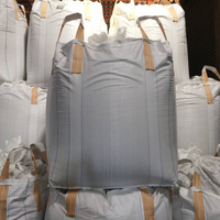 Sac de sable blanc à 4 boucles, fond croisé, 1000 kg, sac de sable en polypropylène, production d'usine, sac de sable 1 tonne