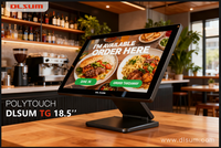Складная POS-стойка с 3-летней гарантией, безвентиляторный дизайн, Intel Core i5, 8 ГБ DDR3 ОЗУ, поддержка нескольких ОС, два экрана 15,6 дюйма + 11,6 дюйма