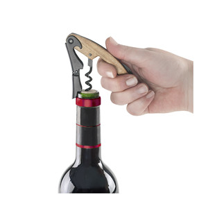 Cavatappi da cameriere in legno con coltello e apribottiglie per bottiglie di vino - Product Image 3