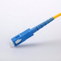 Kabel Patch Cord Fiber Optik UPC-APC Singlemode 1 Core 2mm/3mm SC dengan Jaket PVC/LSZH, Panjang Dapat Disesuaikan