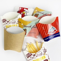 Tasses à frites kraft jetables de qualité alimentaire en usine à emporter taille personnalisée 14oz 16oz gobelet en papier personnalisé pour frites