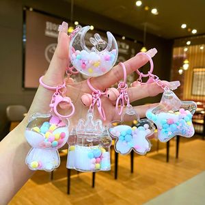 Cartoon Keyholder Pequeno Presente Leite Branco Cor Bean Car Keying Pendant Novo Óleo Leite <span class=keywords><strong>Tea</strong></span> Cup Areia movediça Cat Claw <span class=keywords><strong>Keychain</strong></span> - Product Image 1
