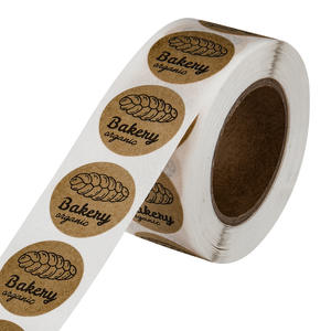 Autocollants en papier Kraft imperméables, impression personnalisée, Logo, étiquettes autocollantes, fournisseur - Product Image 3
