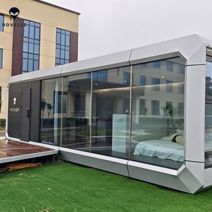 منزل حاوية منزل كبسولة مسبقة الصنع مع ألواح شمسية للعيش خارج الشبكة - Product Image 4