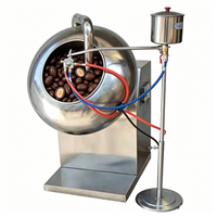 Machine d'enrobage de chocolat multifonctionnelle, petite capacité, pour confiseries, bonbons gélifiés et amandes, avec tambour de traitement alimentaire