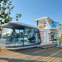 Maison préfabriquée intelligente, hôtel de luxe, complexe hôtelier, bureau de luxe préfabriqué, maison conteneur pour location Airbnb