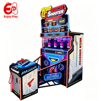 Machine de jeu de tir au laser Mech Shooter avec 6 niveaux de difficulté, simulateur d'arcade de tir sur bouteilles