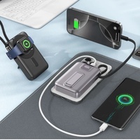 Nouvelle arrivée, chargeur sans fil magnétique avec câble intégré 10 000 mAh, charge rapide 22,5 W, sortie multi-ports, batterie externe