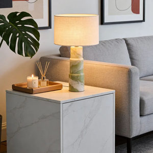 Marble <b>Table</b> Lamp E27 LED 220V Switch Control Simple Design For Living Room Bedroom <b>Study</b> - Product Image 2