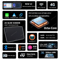 Autoradio Android 14 universel 2K 9 10 pouces, lecteur DVD, autoradio 2Din, autoradio stéréo, prise en charge de la caméra 360, CarPlay, 4G, DSP TS105 UIS7865