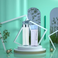 Bouteille d'eau en plastique, 2021 ml, sans Bpa, étanche, en Tritan, contenant pour sportifs, avec marqueur De temps