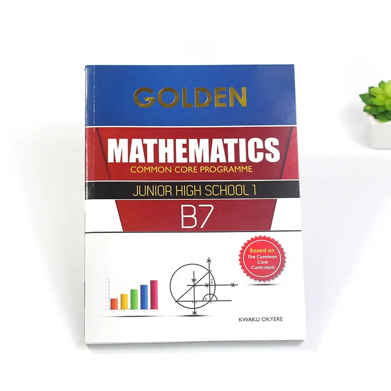 Customized Softcover Junior High School Textbook Printing Mathematics Book Printing Perfect Binding Offset Paper