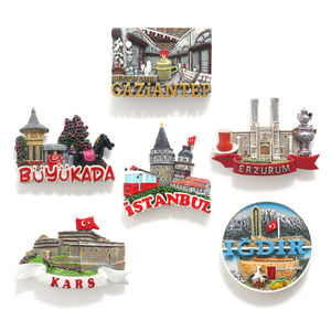 Magneti per Frigorifero Personalizzati in Resina della Città di Buyukada, Adesivi Magnetici Turchi per Frigorifero - Product Image 6