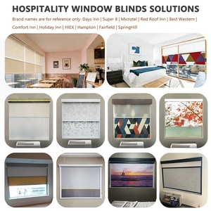 Tende <span class=keywords><strong>a</strong></span> <span class=keywords><strong>Rullo</strong></span> Elettriche e Tende <span class=keywords><strong>Zebra</strong></span> Due in Uno in Stessa Cassetta, Tende Doppie con Sistema di Controllo Manuale/Motorizzato, Design Semplice - Product Image 4