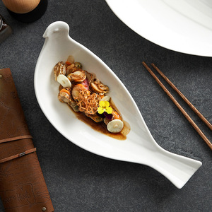 Assiettes en porcelaine pour salades, vaisselle de restauration pour restaurants, 12/14 pouces - Product Image 2