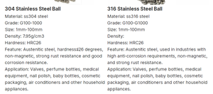 Billes mélangeuses en acier inoxydable AISI304 de 6,35 mm à bas prix pour bombes aérosols et flacons de vernis à <span class=keywords><strong>ongles</strong></span>, 1/4 pouce, 1000 pièces/kg, 6 mm - 7 mm - Product Image 5