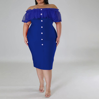 Robe décontractée élégante ODM/OEM grande taille, Robes des femmes de vente pour soirée/