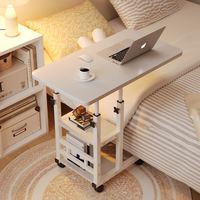 Table de chevet réglable en hauteur de haute qualité, table d'ordinateur, bureau, table d'étudiant, table de chevet pour dortoir, table pour ordinateur portable T1088