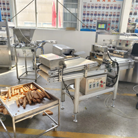 Ligne de production de gaufrettes en acier inoxydable 110V/220V 0.5KW, machine à rouleaux d'œufs haute productivité, forme réglable pour usage industriel