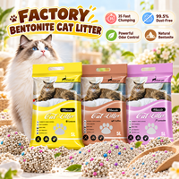 Fourniture de litière pour chat en bentonite en conteneur, 99,5 % sans poussière, Arena Para Gato Bentonita pour commandes d'importation FCL