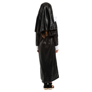Costume da <span class=keywords><strong>Suora</strong></span> Nero per Bambine, <span class=keywords><strong>Vestito</strong></span> per Halloween, Carnevale, Feste e Spettacoli Teatrali - Product Image 2