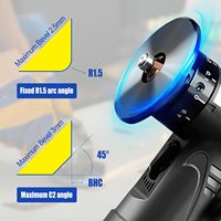 Mini outil de chanfreinage, machine de biseautage pneumatique à 45 degrés avec lames de rechange et roulements pour l'ébavurage du métal
