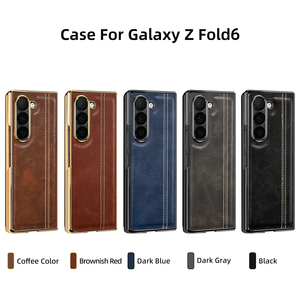 Funda de Cuero Premium para Z Fold con Protector de Pantalla Integrado, Cubierta Completa para Negocios - Product Image 4