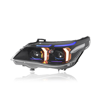 Ensemble de phares LED KGKB pour BMW Série 5 E60 520i 525i 530i 2003-2010 Boomerang Double Couleur DRL Démarrage Dynamique Plug and Play