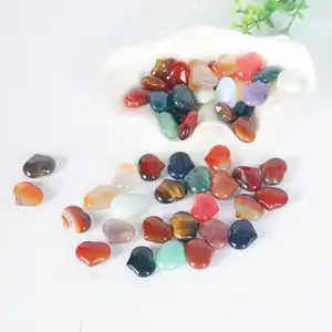 Crystal Wholesale Natural Healing Stones Crystal Crafts Mini Crystal Carvings Amethyst Crystal Heart Rose Quartz Hearts