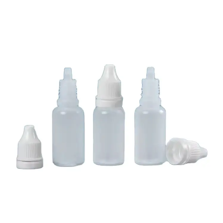 Free Samples LDPE 10ml 30ml 50ml 120ml Plastic Dropper Bottles with Tamper Evident Cap